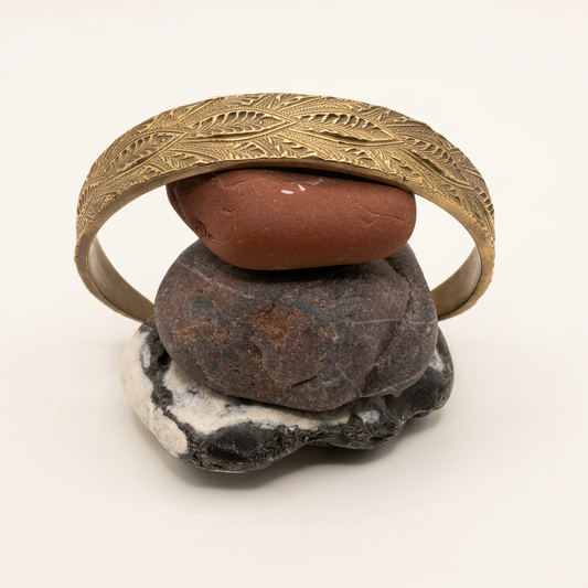 Cleaned angled bronze cuff photo