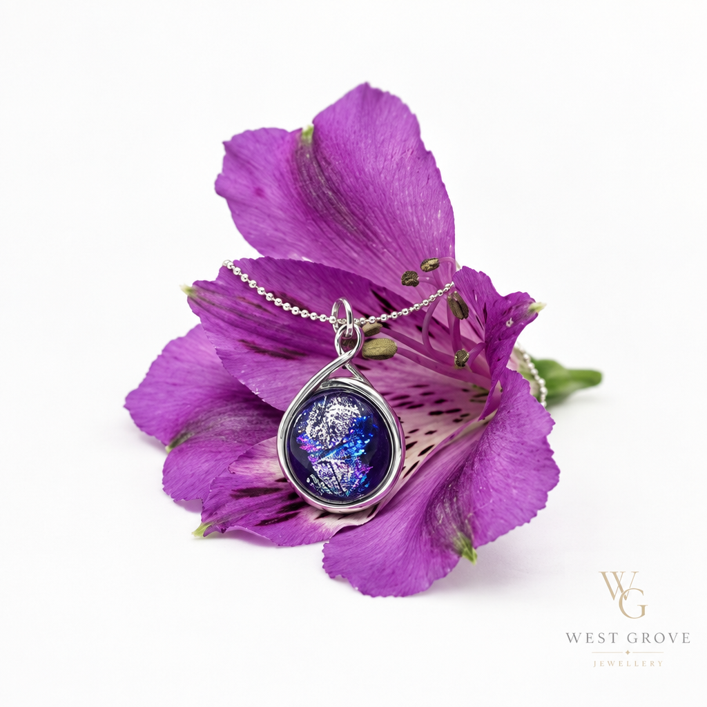 Dichroic Glass Pendant watermarked