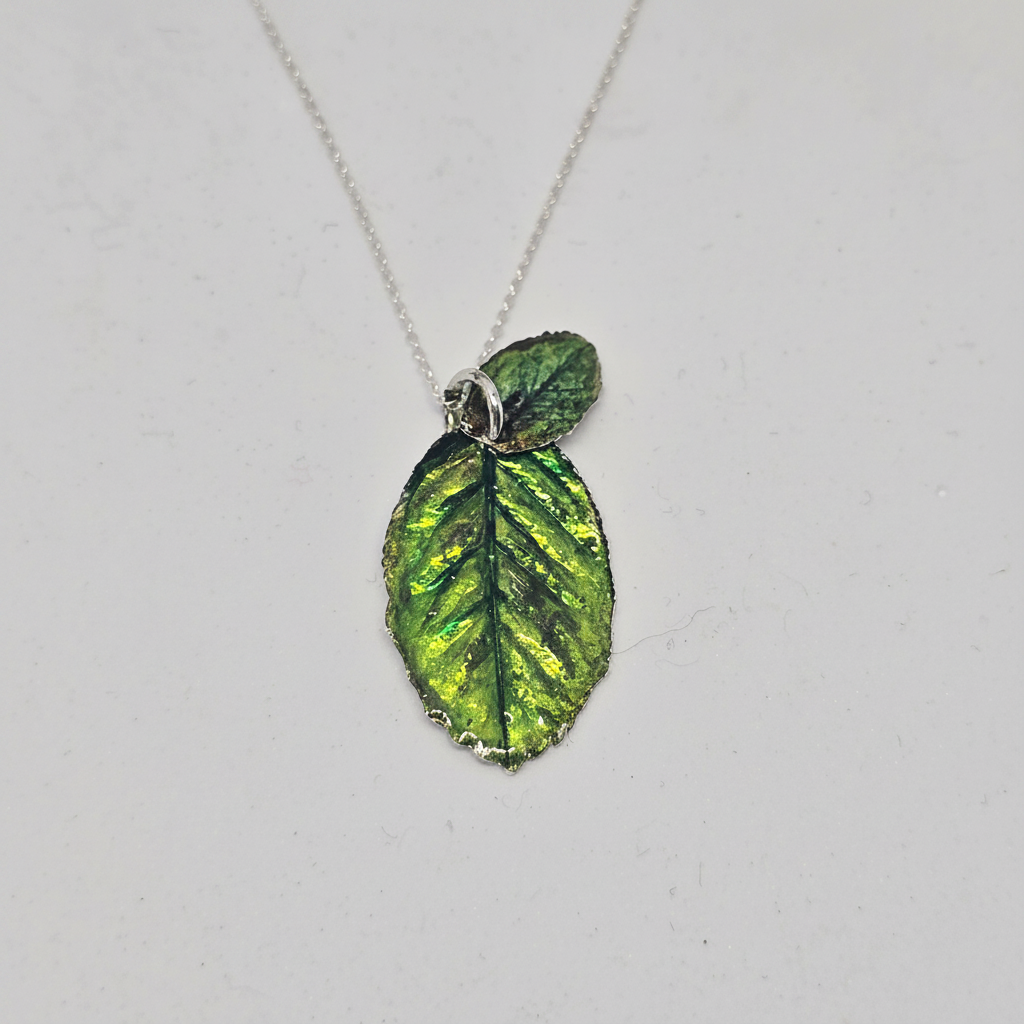 Green Enamel – White Background