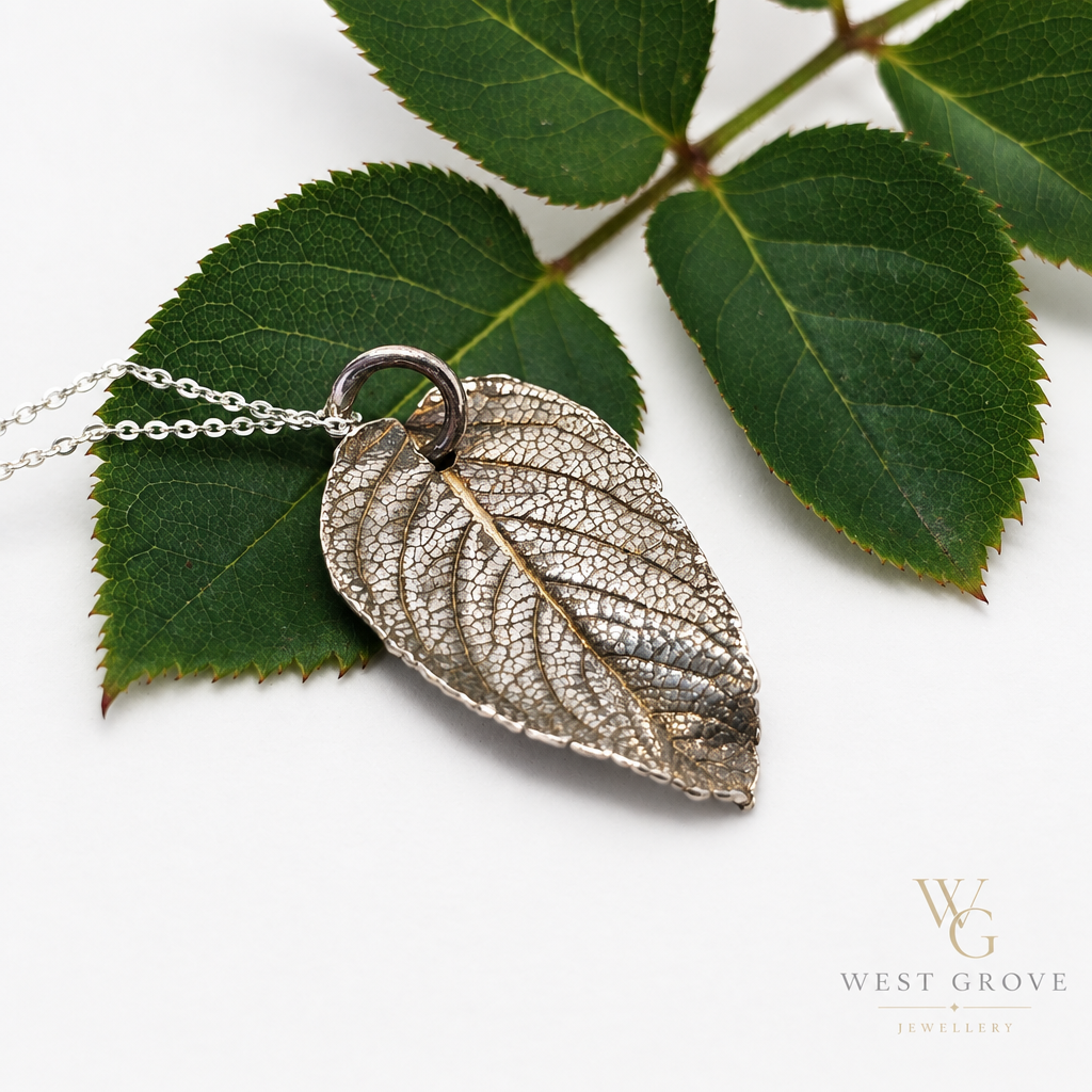 Rose Leaf Pendant watermarked