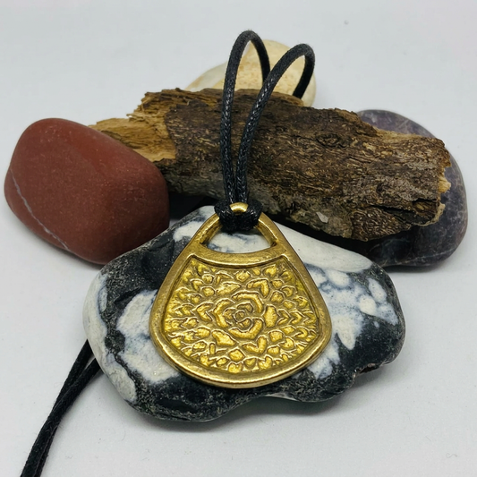 Tidied bronze pendant front view